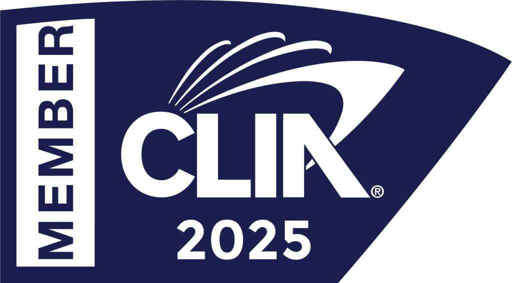 CLIA 2025 member badge for Joy Travel Cruises LLC.